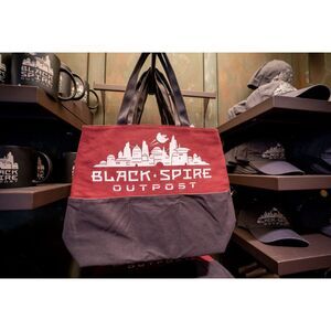 Star Wars Galaxy’s Edge Disney Parks Canvas Zipper Tote Bag Black Spire Outpost